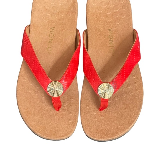 Vionic Hilda Wovent/TVW5558 red sandals size 9.5 - Picture 3 of 14